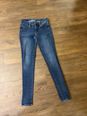 American Eagle Outfitters Dark Blue Skinny Jeans